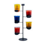 Metal Bubble Tea Cup Holder 5 Glasses
